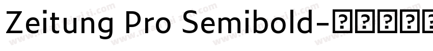 Zeitung Pro Semibold字体转换